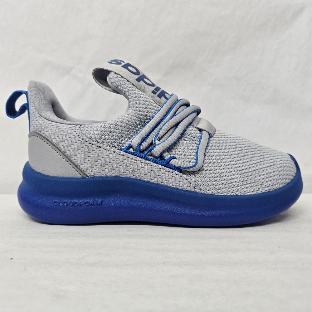 Adidas Lite Racer Adapt 7.0 K Athletic Sneakers JS5016 Grey Blue Kids Size 13K - Picture 10 of 10